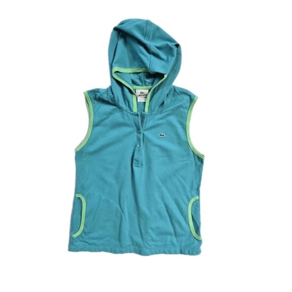Lacoste‎ Women's Tshirt Hooded Green Large  44